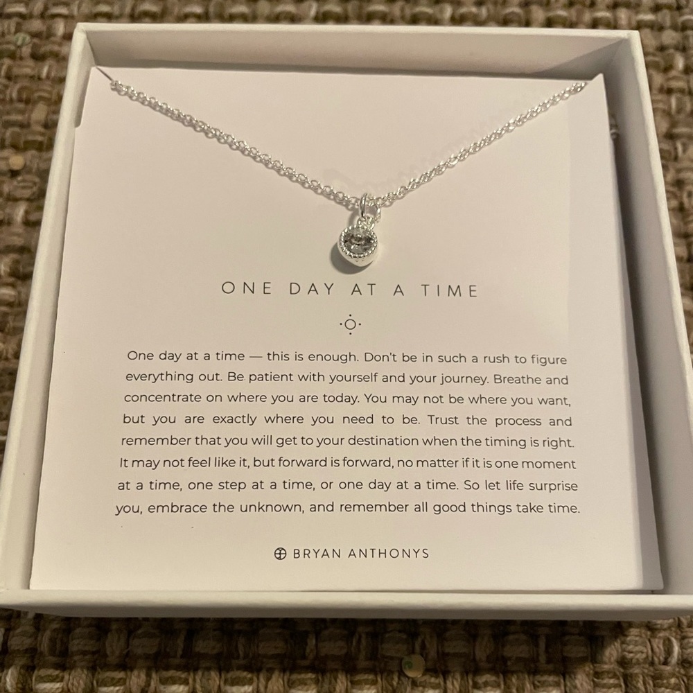 NIB Bryan Anthony Silver One Day Necklace